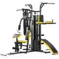 Produktbild: Dione HG5 - Fitnessstation - Multi-Gym - Krafstation mit Boxsack - Einschließlich 65 kg Gewichte - Erweiterbar auf 100 kg - Homegym