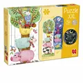 Produktbild: Jumbo Spiele GOULA XXL Puzzle Tag und Nacht, Kinderpuzzle, 27 Teile, ab 3 Jahren