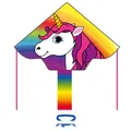 Produktbild: Kinderdrachen Einleiner Drachen HQ Simple Flyer Unicorn Flugdrache Einhorn Drach