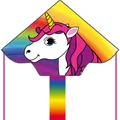 Produktbild: Kinderdrachen HQ Simple Flyer 120 Unicorn 102153 Regenbogen 120 x 75 cm + 150 cm