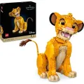 Produktbild: LEGO ǀ Disney Simba, der junge König der Löwen, Bauspielzeug zum Sammeln mit kreativer Tierfigur, entspannende Aktivität für Erwachsene, Gesch... - Bronze