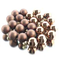 Produktbild: Kaemingk Weihnachts-Micro-Kugeln Espresso braun Ø 2,5 cm aus Glas - 24er Set