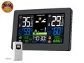 Produktbild: Wetterstation Funk mit Außensensor, Farbdisplay, Thermometer Hygrometer mit