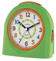 Produktbild: ATRIUM Wecker Analog Quarz grün/orange A921-3 ohne Ticken mit Licht und Snooze