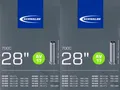Produktbild: 2x Schwalbe AV 17 Schlauch 28