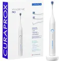 Produktbild: Hydrosonic PRO elektrische Zahnbürste, Schallzahnbürste, 7 Putzstufen, 3 Aufsteckbürsten - Weiß/Blau