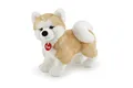 Produktbild: Trudi 22664 Klassik Plüschhund Akita Ascanio Plüschtier mit realistischen Details, waschbar, Kuscheltier für Kinder, Beige/Weiß ca. 15 x 27 x 25 cm