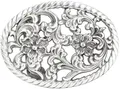 Produktbild: BELTINGER Gürtelschnalle Flower 4,0 cm | Buckle Wechselschließe Gürtelschließe 40mm Massiv | Wechselgürtel bis 4cm | Altsilber