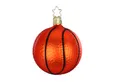 Produktbild: INGE-GLAS® Christbaumschmuck, Christbaumschmuck Basketball Glas 7.5cm orange, 1 Stück