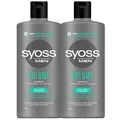Produktbild: 2 x Syoss Men Volume Shampoo Normales & Dünnes Haar je 440ml Haarpflege for men