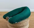 Produktbild: LOOLAY Schwangerschaftskissen - Stillkissen 190 cm - Seitenschläferkissen 100% Minky - mit Abnehmbarem Bezug - Ergonomisches Schwanger Kissen für Schlafen (Grun)