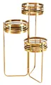 Produktbild: Kobolo Pflanzenständer Blumentreppe - Gold - Metall - 3 Etagen -48x48x70 cm