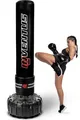 Produktbild: Boxsack Freistehend 185 cm für Erwachsene - Standboxsack mit Befüllbarer Basis für Wasser oder Sand - Punching Bag für Boxtraining Kickboxen Fitness Zuhause - Schwarz