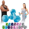 Produktbild: Miweba Sports Neopren Hantelset NKH100 | 𝐏𝐫𝐨𝐟𝐢 Hantel - Hexagon Hanteln Set - Kurzhanteln - Kurzhantel Set - Gymnastikhanteln - Hantel Set - Dumbbell - 0,5-10 Kg (2X 6.0 kg, Türkis)