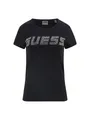 Produktbild: Guess T-Shirt - Kurzarm Shirt mit Strass Logo - T-Shirt mit Strass