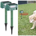 Produktbild: Royal Gardineer 2er-Set Ultraschall-Tierschrecke, Solar, PIR-Sensor