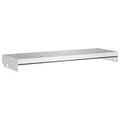 Produktbild: vidaXL Gitterroststufe, Geschweißt Treppenstufe mit Anti-Rutsch-Kanten, Metallstufe Wetter- und verschleißfest, Stufe Treppe, 70x24x7 cm Verzinkter Stahl
