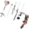 Produktbild: IKRA Gartenpflege Set Multitool IBKH 52-1 Benzin 4in1: Freischneider Rasentrimmer Entaster Heckenschere 51,7cm³ 1,5kW