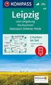Produktbild: KOMPASS Wanderkarte Leipzig und Umgebung, Nordsachsen, Naturpark Dübener Heide: 2 Wanderkarten 1:50000 im Set inklusive Karte zur offline Verwendung ... (KOMPASS-Wanderkarten, Band 459)
