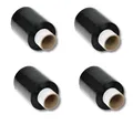 Produktbild: DM-Folien Baufolie 4 Rollen Mini Stretchfolie / 100mm x 150m / 23my / Farbe: schwarz