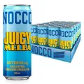 Produktbild: NOCCO BCAA energy drink 24er pack – zuckerfrei, vegan Energy Getränk mit Koffein, Vitaminen und Aminosäuren – Pfirsichgeschmack, 24 x 330ml inkl. Pfand (Juicy Melba)