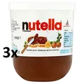 Produktbild: Ferrero Nutella Nuss Haselnuss Schokolade 3x 200g Schokoaufstrich Brotaufstrich