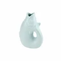 Produktbild: Gift Company Vase Monsieur Carafon XS, Fisch-Dekovase, Steingut, Blue Horizon