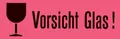 Produktbild: HERMA Hinweisetiketten 'Vorsicht Glas', 39 x 118 mm