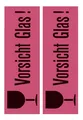 Produktbild: Hinweisetikett Vorsicht Glas 39x118 mm