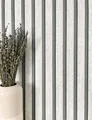 Produktbild: Newroom Vliestapete, Grau Tapete Skandinavisch Paneele - Holzwandpaneele Wandpaneele Hellgrau Grau Streifen Modern Lamelle Streifen für Wohnzimmer Schlafzimmer Küche, Holzwandpaneele, Wandpaneele