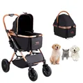 Produktbild: VEVOR Hundebuggy Hundewagen Faltbar Hundetrolley Haustier Transport 59x85x105cm