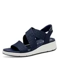 Produktbild: Tamaris Comfort Damen Sandalen flach zum Schlupfen Vegan, Blau (Navy), 37 EU