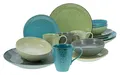 Produktbild: CreaTable, 19951, Serie Nature Collection, 16-teiliges Geschirrset, Kombiservice aus Steinzeug, spülmaschinen- und mikrowellengeeignet, Qualitätsproduktion