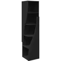 Produktbild: vidaXL Eckschrank Schwarz 32x32x140cm Holzwerkstoff 889876
