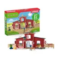Produktbild: schleich FARM WORLD | Große rote Farm mit Bauernhaus 42606 | Set inkl. Haus, Bauer, Kuh, Schwein, Katze, Maus & Zubehör | detailgetreues Bauernhof Spielzeug für Mädchen & Jungen ab 3 Jahren | 92 Teile