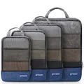 Produktbild: Prezon Komprimierbaren Packwürfeln zur Organisation Ihres Reisegepäcks, Compression Packing Cube, Packtaschen Set & Gepäck Organizer für Rucksack & Koffer