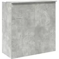 Produktbild: vidaXL Empfangstheke 3324163, beton, gerade, Holz, (B/H/T) 100 x 103,5 x 50 cm, mit Regalfächern