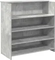Produktbild: vidaXL Empfangstheke Betongrau 100x50x103,5 cm Holzwerkstoff