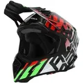 Produktbild: Acerbis Steel Carbon Motocross Helm, schwarz-rot-grün, Größe L für Männer