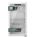 Produktbild: YUNA Cool-View GKS90W Glastürkühlschrank | 89 L | weiß