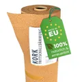 Produktbild: EKB-Kork Trittschalldämmung 30x1m 2mm stark I natürliche Dämmunterlage I Rollenkork für Parkett & Laminat I Trittschallreduktion aus nachwachsendem Korkmaterial I Umweltfreundliche Trittschalldämmung