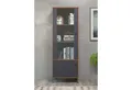 Produktbild: trendteam Vitrine Touch Vitrinenschrank Highboard Schrank Standvitrine Braun/Grau 63x172x40cm