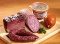 Produktbild: Probierpaket Nr. 88 - mit Katenschinken, Aalrauch-Bauernmettwurst, Drögt-Mettwurst, Aalrauchmettwurst streichfähig und einem Glas Bauern-Leberwurst
