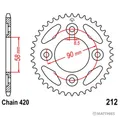 Produktbild: Kettenrad Teilung 420 Zähne 35 Stahl Kettenrad hinten JTR212.35