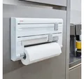 Produktbild: vidaXL Küchenorganizer-Set, Leifheit Wand-Rollenhalter Parat Weiß 25703