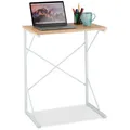 Produktbild: Relaxdays Schreibtisch, Mehrfarbig, Metall, Holzwerkstoff, Kunststoff, Rechteckig, 60x75x40 cm, Arbeitszimmer, Schreibtische, Bürotische
