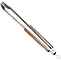 Produktbild: Grill- und Kohlenzange, groß, Grillbesteck edelstahl/holz, 54cm