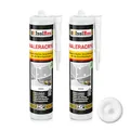 Produktbild: Isolbau Maleracryl 2 x 300 ml Weiß - Plastoelastischer Acryl-Dichtstoff zum Abdichten von Fugen im Innen- & Außenbereich - Kartusche
