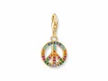 Produktbild: Thomas Sabo 1898-488-7 - Charm-Anhänger - Sterling Silber verg. Gelbgold - Peace