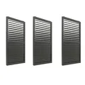 Produktbild: B-Ware 3er-Set Aluminium Schiebetür für Pergola MCW-L46, 206x272cm, anthrazit